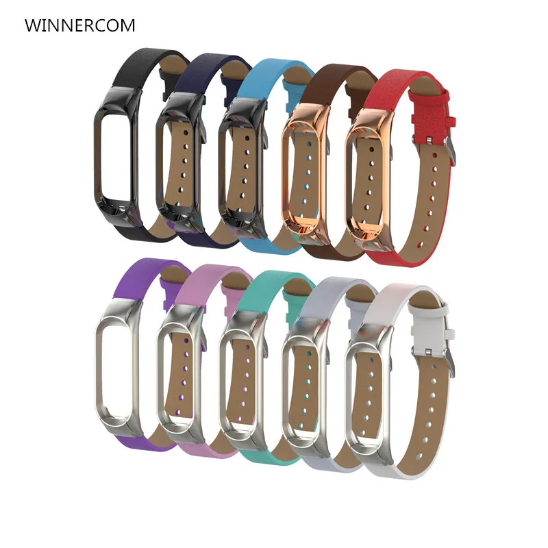 

WINNERCON Mi band 3 Simple Suitable for xiaomi mi band 3 PU leather Mi band 3 accessories