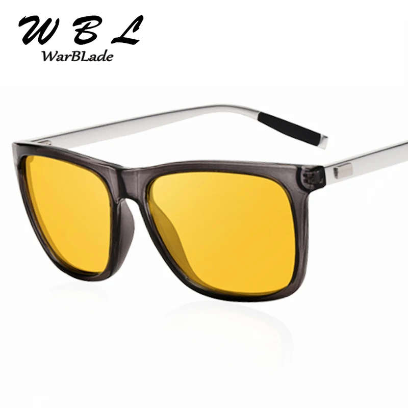 

Солнцезащитные очки WarBLade для мужчин и женщин, поляризационные, ночное видение, желтые, для вождения, брендовые дизайнерские, 2019