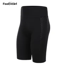FeelinGirl мужские брюки для похудения из неопрена hermo, Корректирующее белье с высокой талией, спортивные трусы, Корректирующее белье для сжигания жира