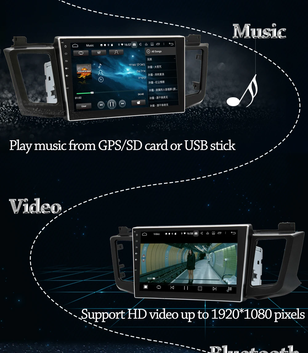 Best Owtosin 2 Din Android 9.0 Car Radio Multimedia For Toyota RAV4 2012 2013 2014 2015 2016 2017 2018 Car GPS Navigation Autoradio 3