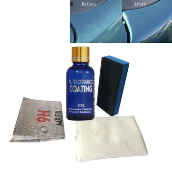 

2PCS 9H Car Oxidation Liquid Ceramic Coat Super Hydrophobic Glass Coating Set Polysiloxane and Nano materials Care Multicolor H9