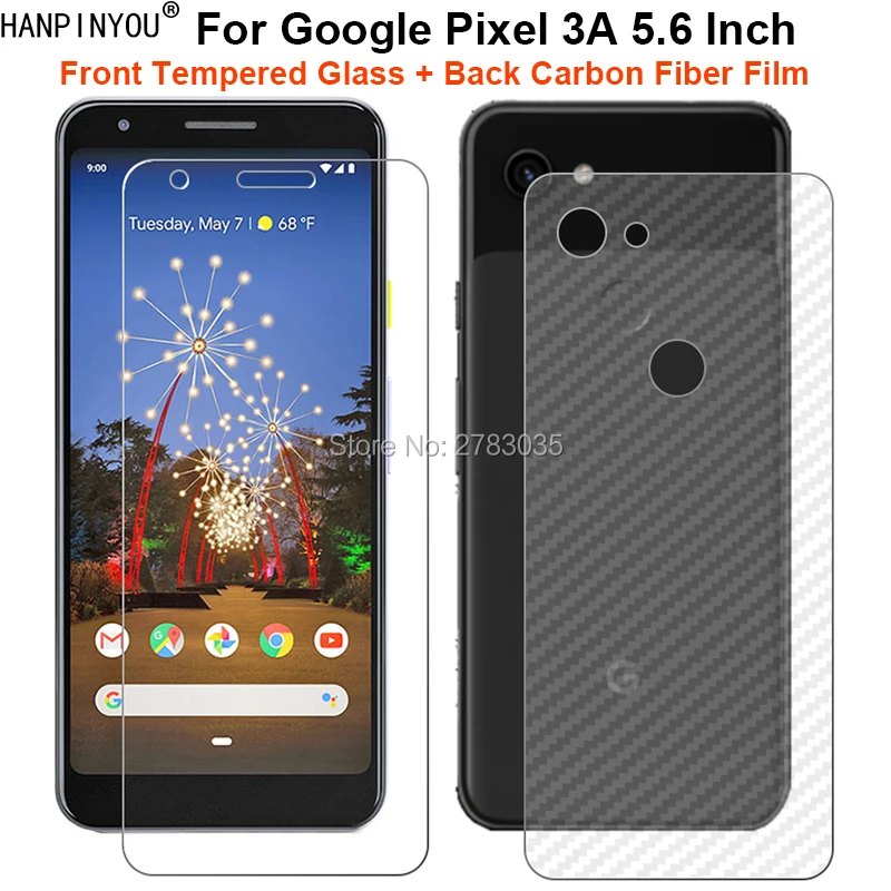 Для Google Pixel 3A 5 6 &quot1 комплект = мягкая задняя пленка из углеродного волокна +