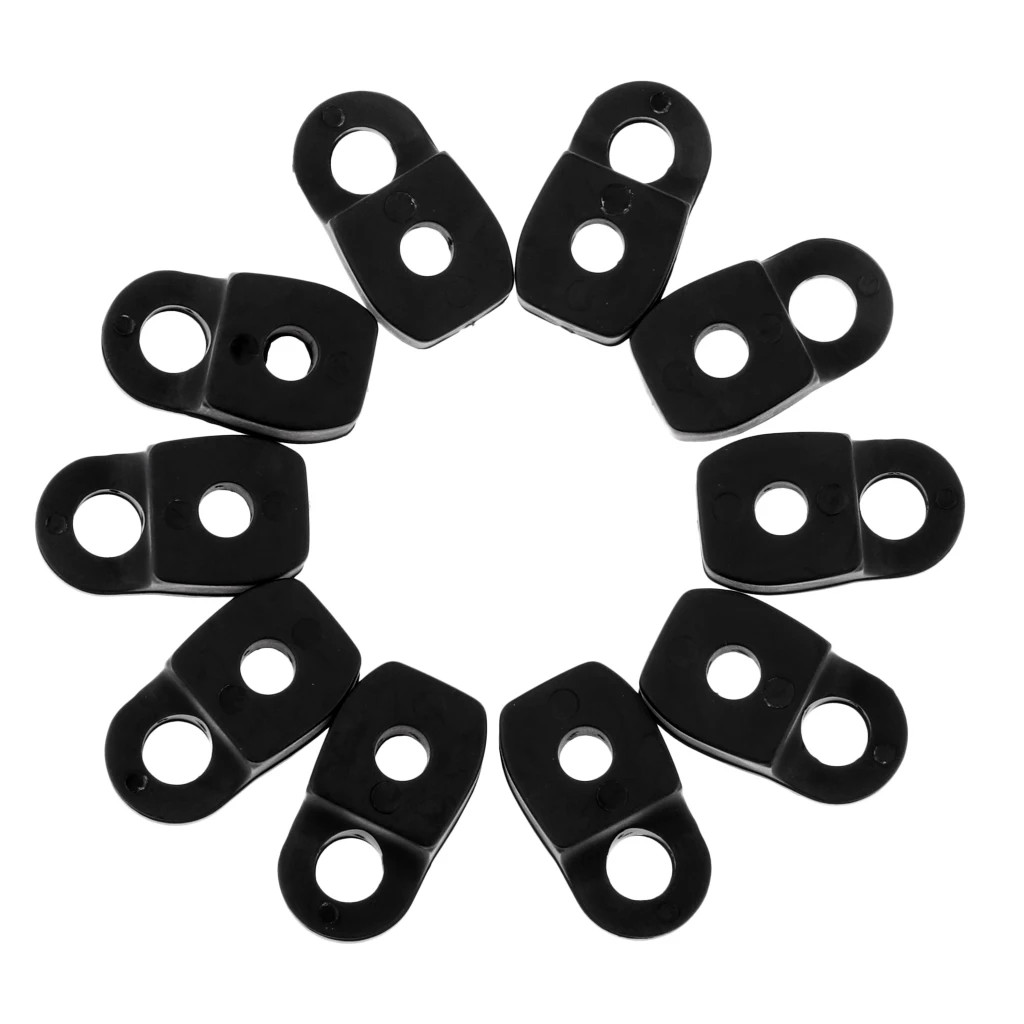 Lightweight 10 Kayak Canoe Double Hole Deck Rope Buckle Mount Cleat Accessory Model 1 Kayak Deck Eyes Eyelets