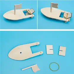 Белые деревянные парусники креативные окрашенные модели детская раскраска DIY лодки деревянная модель лодки