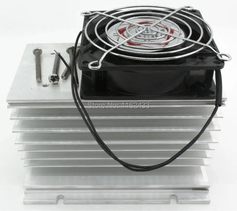 FHSI02F-150 AC 220V вентилятор 150*100*95 мм 100A трехфазное полупроводниковое реле, полупроводниковое реле радиатора с защитным чехлом