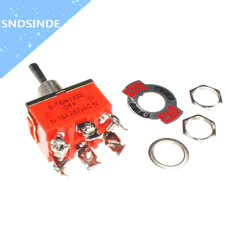

Micro switch E-TEN1322 toggle switch 6 pin head 3 grade switch double pole double throw toggle switch power supply
