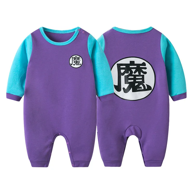 100% algodón de la bola del dragón del mamelucos de bebé recién nacido ropa de bebé niños GOKU mono niño caracteres de chino de Bebe mono