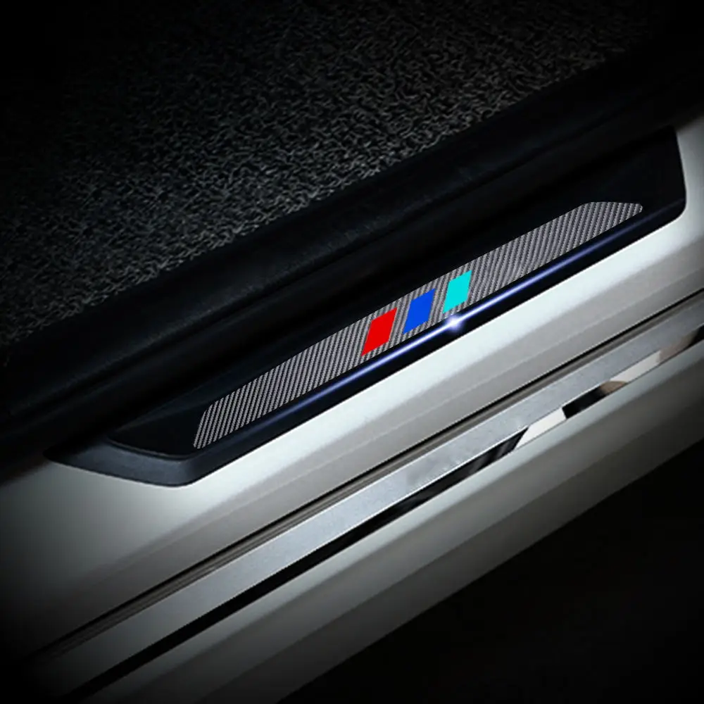 Для BMW 5 серия E39 520i 535i 525i 528i 530i 1995 2003 углеродного волокна порога крышка Стикеры