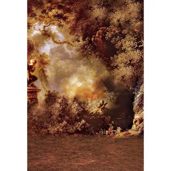 

TR 5x7FT Professional Retro Nature Forest Tree Theme Photography Background For Studio Photo Props Photographic Backdrops Cloth