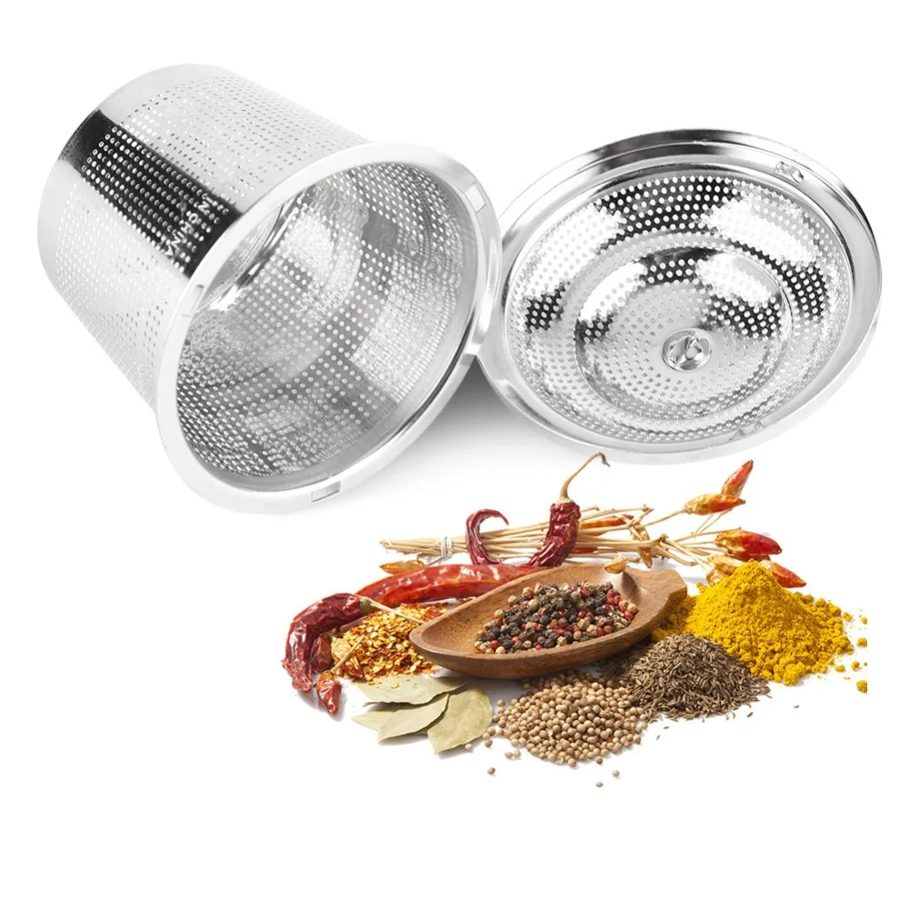 Stainless Steel Tea Infuser Locking Spice Tea Strainer Reusable Mesh