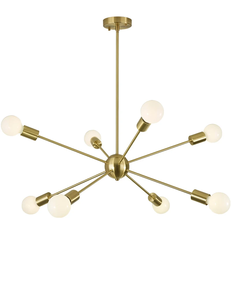 

Nordic Modern Chandelier Magic Bean Chandelier Living Dining Room Copper Chandeliers Light Lighting Fixture Free Shipping