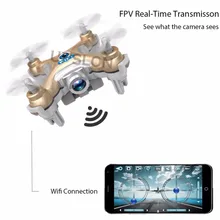 2016 Upslon Cheerson CX-10W CX 10W CX-10WD Drone Dron Quadrocopter RC Quadcopter Nano WIFI Drone with Camera 720P FPV Mini Drone