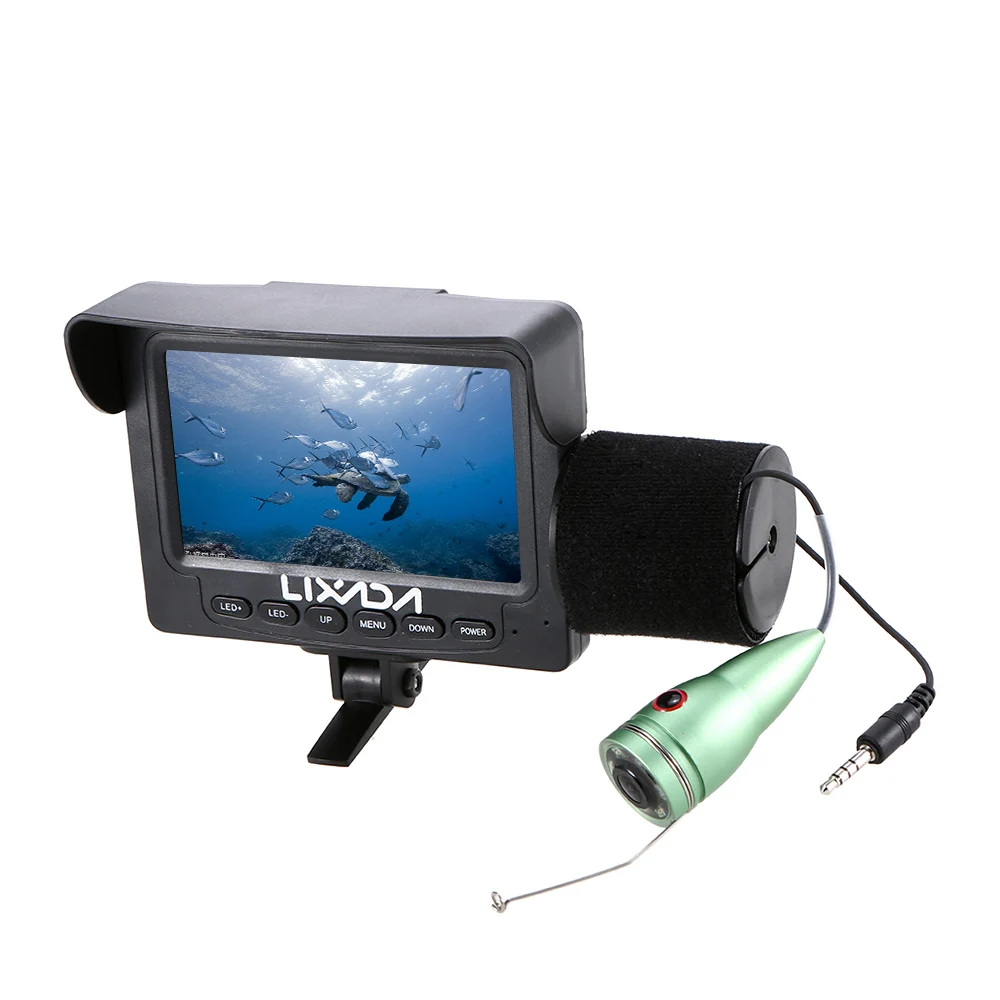 

Lixada 1000TVL 4.3in LCD Monitor Fish Finder Underwater LED Night Vision Camera 15M Cable for Sea Carp Fishing Pesca