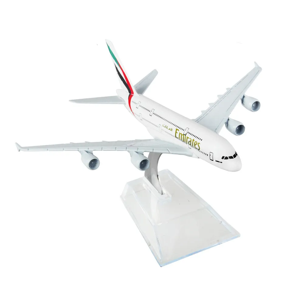 Авиакомпания ОАЭ A380, 16 см, металлические модели самолетов, детский подарок на день рождения, рождественский подарок, модели самолетов