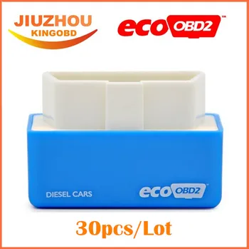 

30pcs DHL Free Power Blue EcoOBD2 Diesel Economy Chip Tuning Box Plug And Drive Eco OBD2 For Diesel Car Lower Fuel And Emission