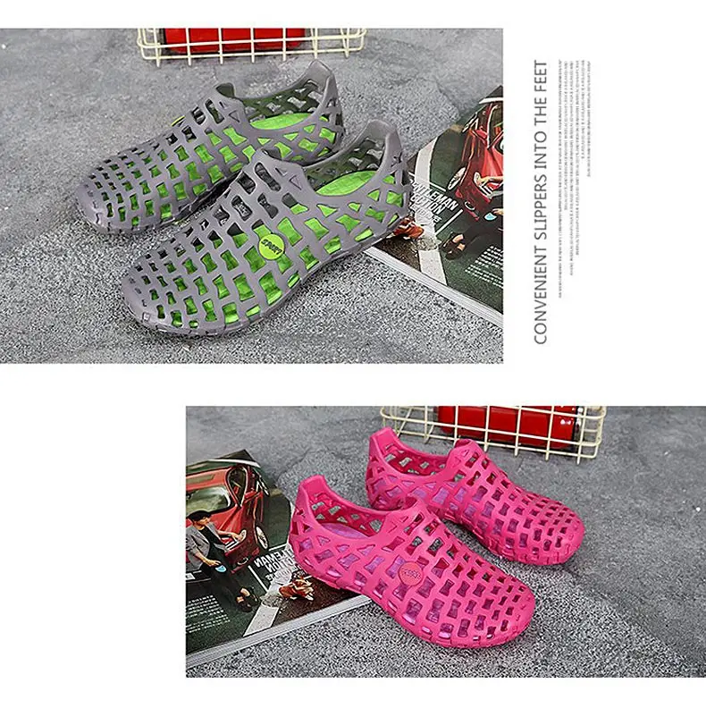 1 (37)Hollow Wading Shoes Breathable Aqua Shoes Beach Sandals Adult Slippers Sport Upstream Shoes Women Diving Socks 