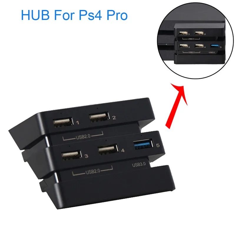 

USB 3.0 Expansion Adapter HUB For Sony PlayStation 4 PS4 Pro Gaming Console 40JUN18