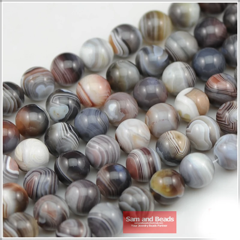 Бусины из натурального камня россыпью в полоску 5 А 4/6/8/10/12 мм|loose beads|natural stonefor jewelry