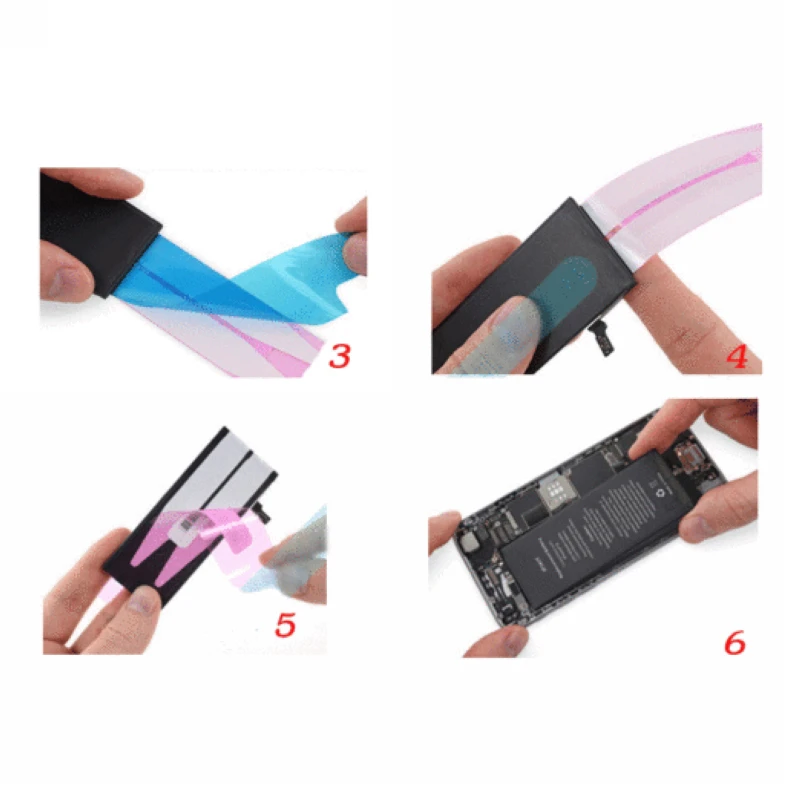 Battery Adhesive Sticker Glue Tape Double-Sided For iPhone 7 8 Plus X 5s 6 6s Plus Phone Battery Decor Sticker Replace Strip Tab