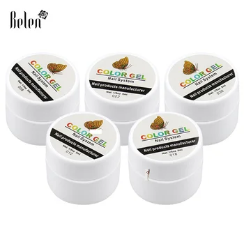

Belen 5pcs LED Nail Polish Gel UV Nail Art DIY Decoration for Nail Manicure 36 Pots Color Peel Off Liquid Tape