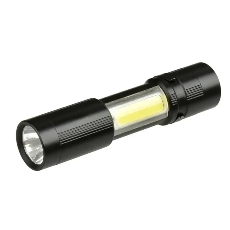 Мини XPE + COB светодиодный фонарик 4 режима IP44 Водонепроницаемый открытый свет факела с ручкой клип Портативный Фонари
