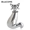 Женская/Детская Брошь-кошка Blucome, брошь серебряного цвета в форме котенка, аксессуар для одежды, ювелирное украшение, 2022 ► Фото 1/5