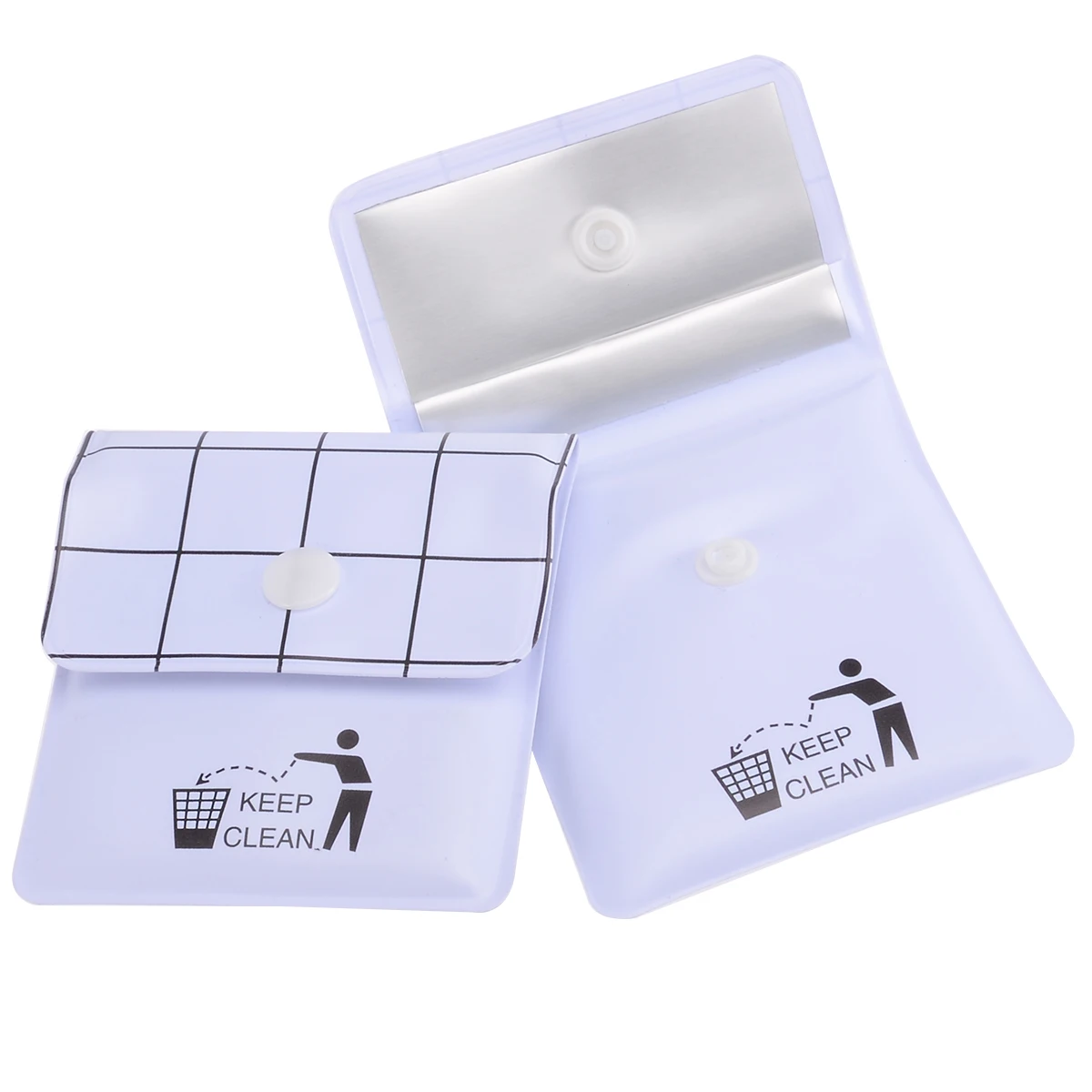 2pcs New PVC Ashtrays Bag Portable Pocket Ashtray Outdoor Smoking Cigar Cigarette Ash Tray Storage Bag