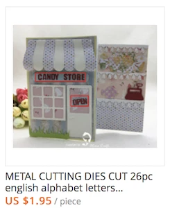 alphabet die cut