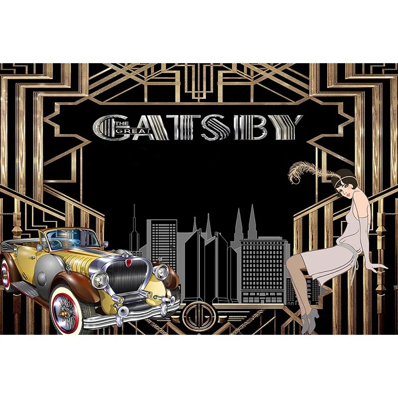 Neoback Great Gatsby фон для фотосъемки на день рождения тема вечерние украшения 80s 90s Вечеринка стиль фото фон баннер 407