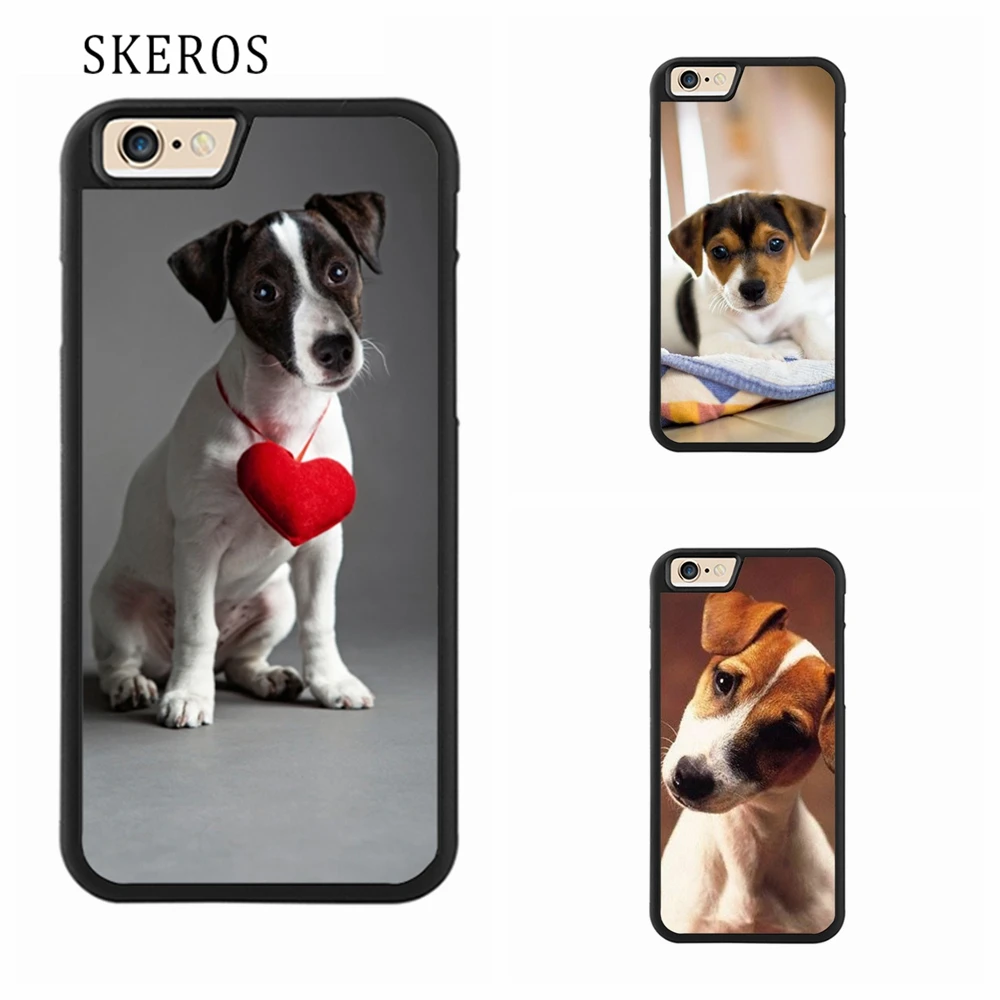 SKEROS с рисунком щенка Джека Расселла 6 5 чехол для iPhone X 4 4S 5S 6s 7 8 plus # A78 |