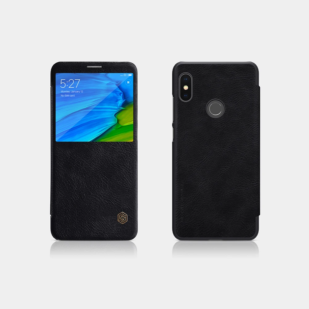 Xiaomi Redmi Note 5 Pro чехол Nillkin Qin откидной кожаный чехол для телефона для Redmi Note5 Pro глобальная версия Чехол-кошелек смарт-пробуждение