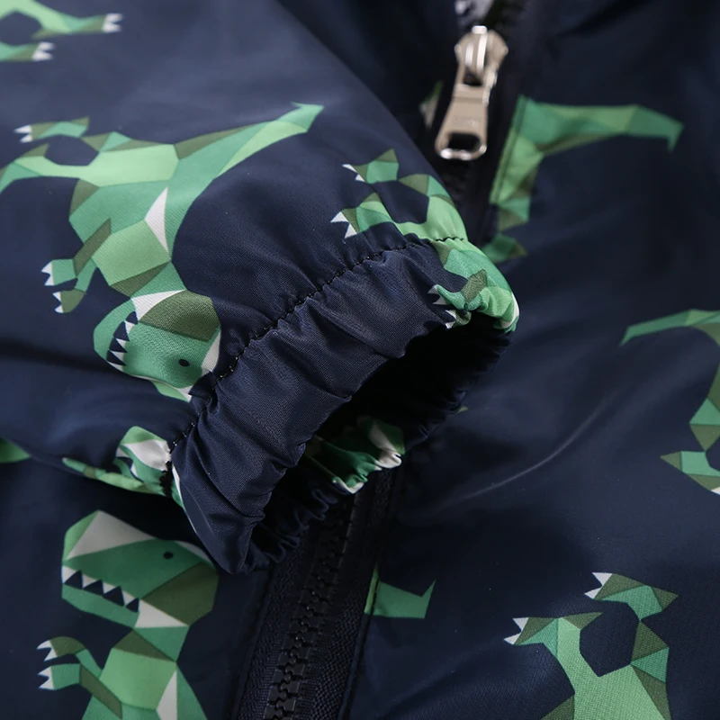 CROAL CHERIE 90-130cm Dinosaur Printing Kids Boys Jacket Navy Windproof Spring Autumn Outerwear & Coats Children Clothes (7)