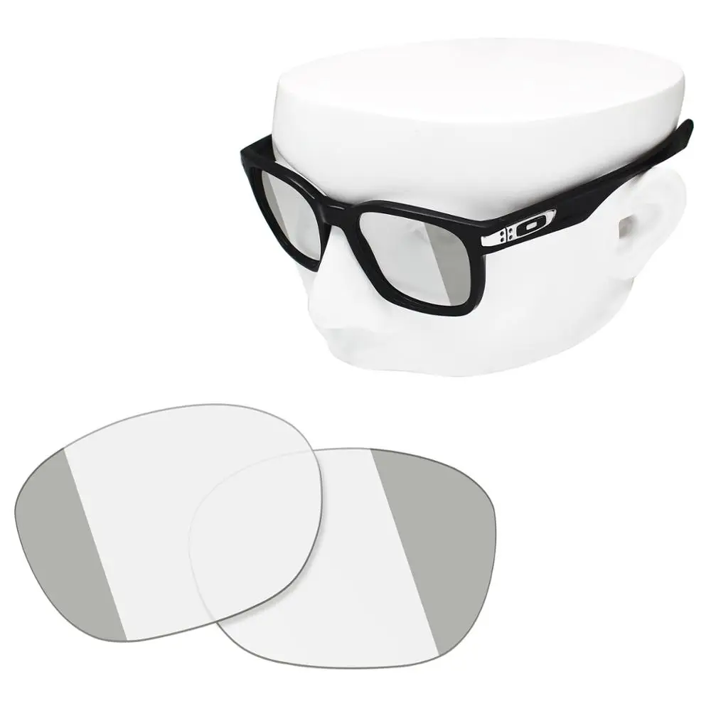 OOWLIT Replacement Lenses of Eclipse Grey Photochromic for-Oakley Garage Rock OO9175 Sunglasses