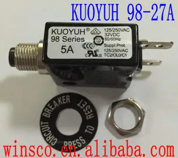

10PCS/LOT 98-27A 100% KUOYUH CIRCUIT BREAKER 98 SERIES 27A