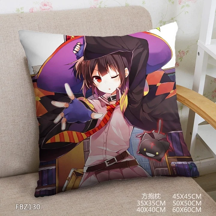 

Home Textile Two sided Square Throw Pillow Cover Cases Anime KonoSuba God's Blessing on this Wonderful World Dakimakura Cover