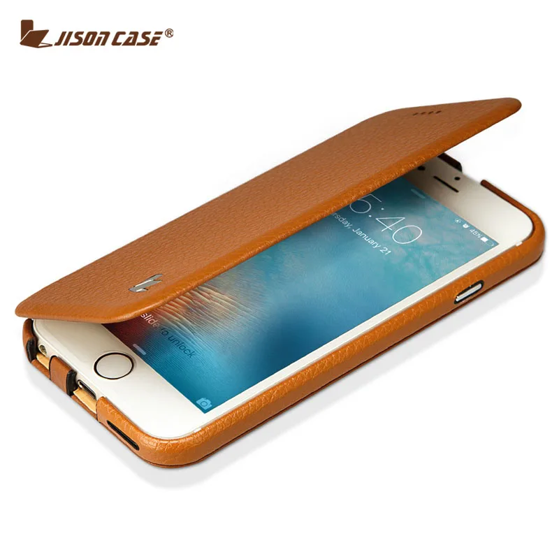 imágenes para Jisoncase Caso de Cuero Del Tirón para el iphone 6 6 s Lujo Cubierta Elegante Magnética para el iphone 6 6 S 4.7 "Cajas del teléfono Cubierta de la Funda Delgada imágenes para Jisoncase Caso de Cuero Del Tirón para el iphone 6 6 s Lujo Cubierta Elegante Magnética para el iphone 6 6 S 4.7 "Cajas del teléfono Cubierta de la Funda Delgada
