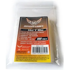 

5 Packs/lot Mayday Card Sleeve for 54*80mm Card Game Protector 100 Sleeves/Pack Board Game Sleeve 7109