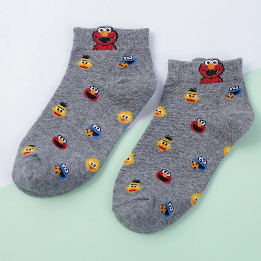 Женские хлопчатобумажные носки, Осень-зима, новинка, лягушка, трехмерный рисунок, носки-подследники, индивидуальная Мода, женские трендовые носки - Цвет: Gray