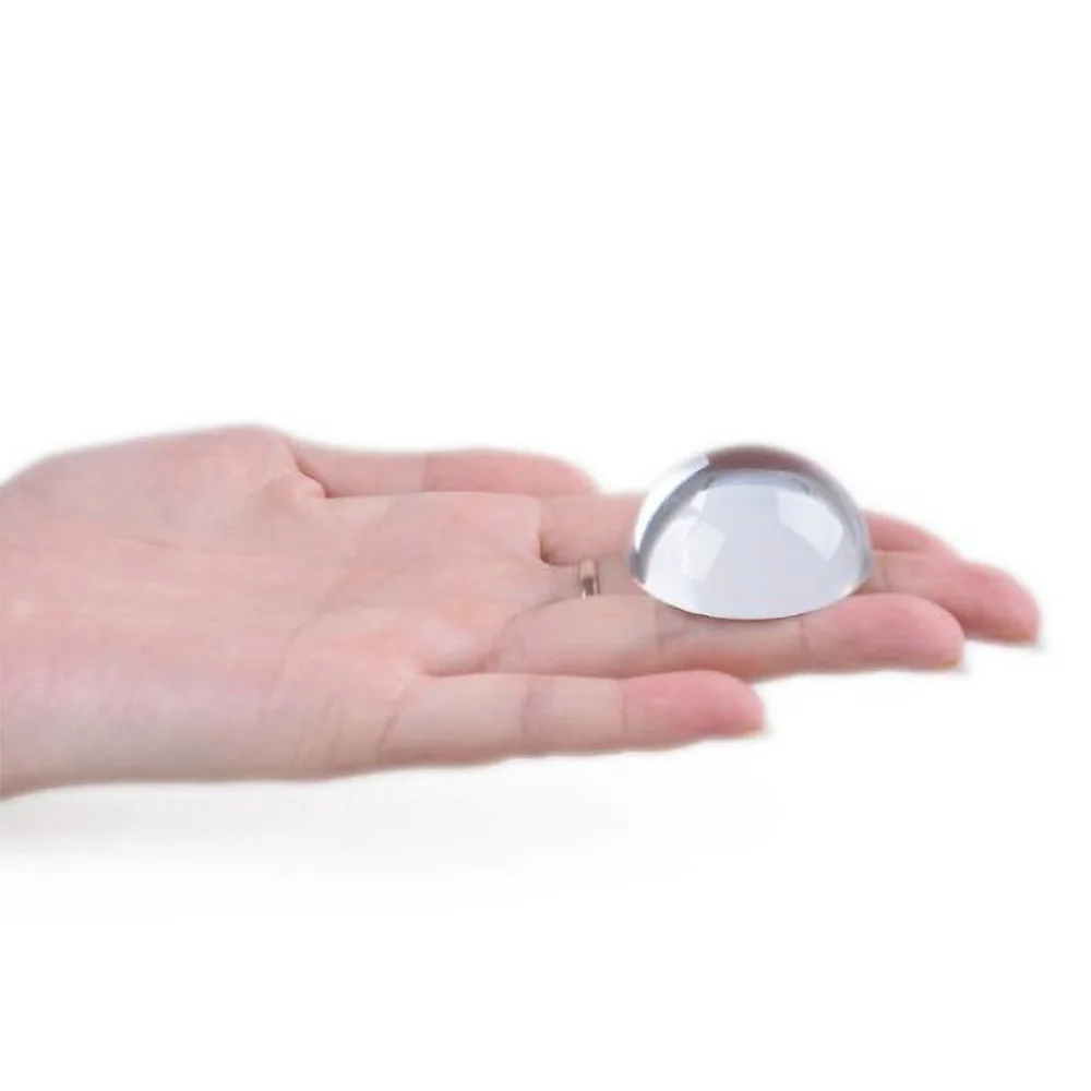 hbl 30mm Clear Crystal Ball Paperweight Half Sphere Magnifying Glass Decoration | Дом и сад