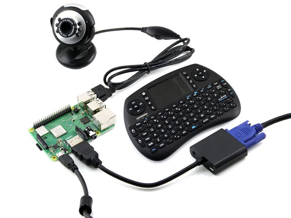 Raspberry Pi 3 Модель B + Development Kit, Камера, мини Беспроводной клавиатура, Micro SD карты