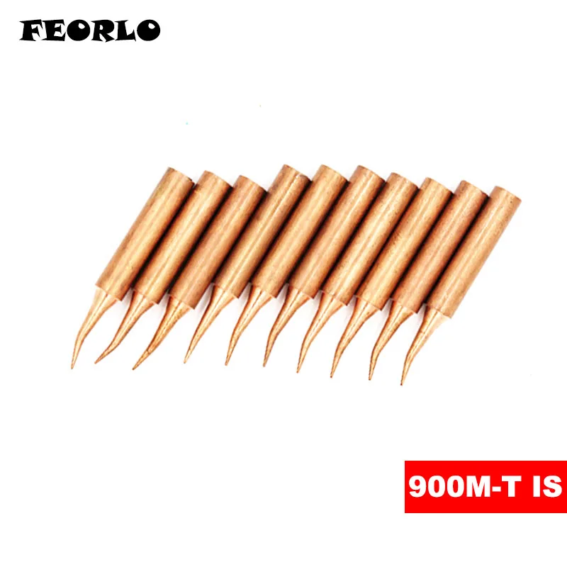 

5PCS/lot 900M-T-IS pure copper 900m soldering tip solder iron tips For Hakko 936 FX-888D Saike 909D 852D+ 952D Diamagnetic DIY