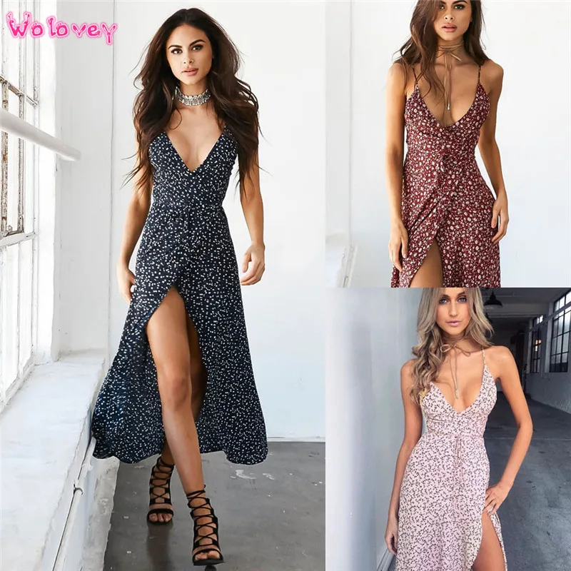 

Boho style long dress women Off shoulder beach summer dresses Floral print Vintage chiffon maxi dress vestidos de festa #2S