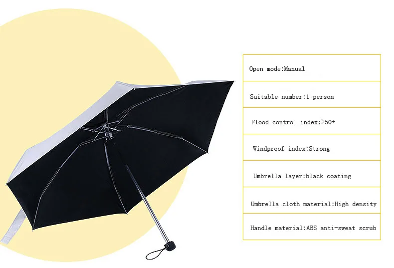Мини Карманный Зонт Защита от солнца Модный складной дождевик женский подарок девочки Анти-УФ водонепроницаемый портативный зонт для путешествий