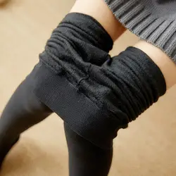 Новый Для женщин зимние Бархатные леггинсы новые модные тонкие кашемировые брюки теплые штаны утепленные женские леггинсы