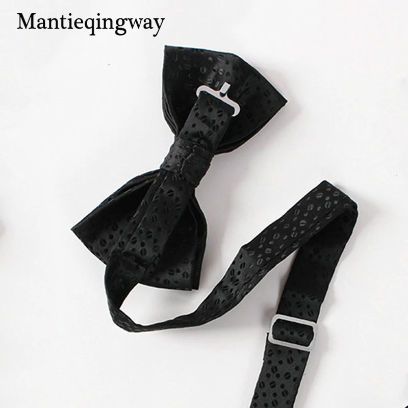 Mantieqingway черный галстук-бабочка модные однотонные галстук-бабочка Noeud Papillon крутая Мужская рубашка с бантом женское платье галстук