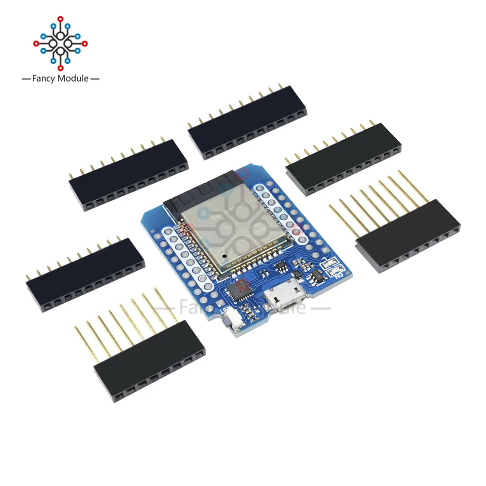

For Wemos MINI D1 ESP32 ESP-32S Wireless WiFi + Bluetooth For Wemos D1 Mini Esp8266 CP2102 Module With Pins