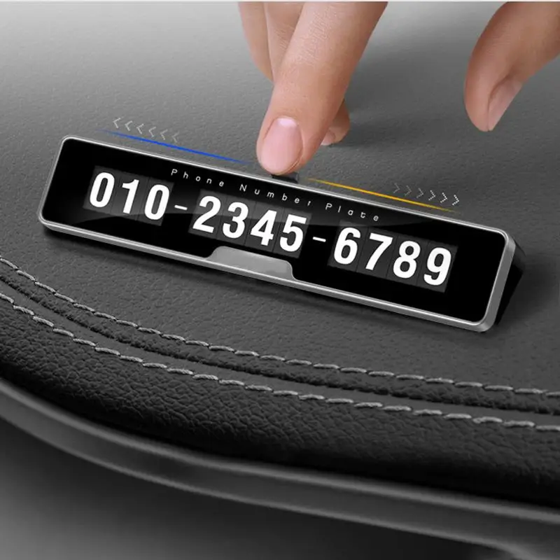 AOZBZ автомобильный номерной знак с наклейкой, парковочная карта с переключателем, 3D Скрытая карта мобильного телефона