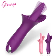 10 Speed Powerful Clitoris stimulator G spot Vibrator Blowjob sex toys Silicone Nipple Vibrator Licking Tongue sex toy for Women
