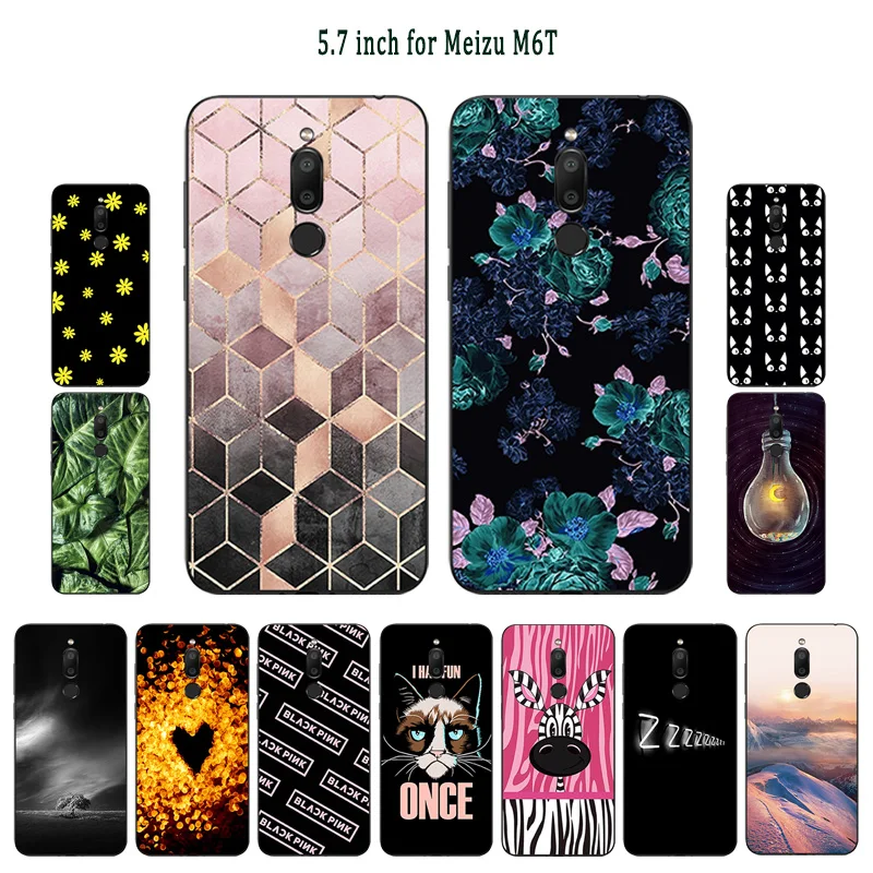 Прозрачный Мягкий Силиконовый ТПУ чехол для Meizu M6T 5 7 дюйма с рисунком морского