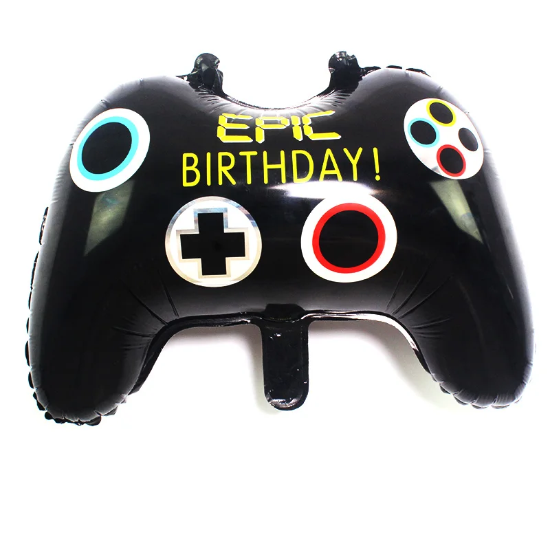 

Black Gamepad Boy Inflate Toy GAME ON Foil Balloon Decoration Game Match Props Gaming Gamepad Joystick Balloon Birthday ball